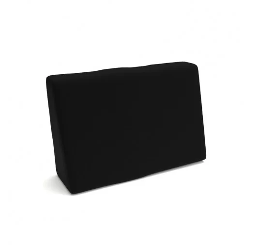 Cuscino Laterale per Pallet Impermeabile 60x40x20/10 Nero
