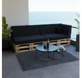 Cuscino Schienale per Pallet 120x40x20/10 Nero Cuscino Schienale per Pallet 120x40x20/10 Nero
