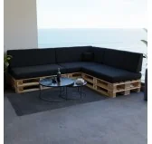 Cuscino Schienale per Pallet 120x40x20/10 Nero Cuscino Schienale per Pallet 120x40x20/10 Nero