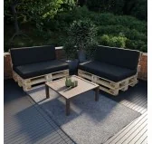 Cuscino Schienale per Pallet 120x40x20/10 Nero Cuscino Schienale per Pallet 120x40x20/10 Nero