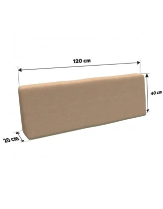 Cuscino Schienale per Pallet 120x40x20/10 Beige