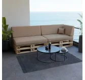 Cuscino Schienale per Pallet 120x40x20/10 Beige Cuscino Schienale per Pallet 120x40x20/10 Beige