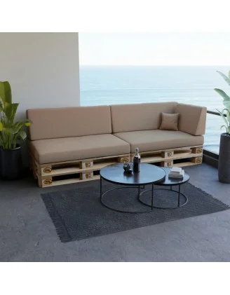 Cuscino Schienale per Pallet 120x40x20/10 Beige