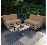 Cuscino Schienale per Pallet 120x40x20/10 Beige Cuscino Schienale per Pallet 120x40x20/10 Beige