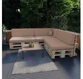 Cuscino Schienale per Pallet 120x40x20/10 Beige Cuscino Schienale per Pallet 120x40x20/10 Beige