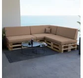 Cuscino Laterale per pallet da giardino 60x40x20/10 Beige Cuscino Laterale per pallet da giardino 60x40x20/10 Beige