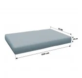 Cuscino di Seduta per Pallet 120x80x15 Blu Cuscino di Seduta per Pallet 120x80x15 Blu