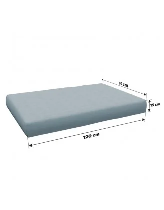 Cuscino di Seduta per Pallet 120x80x15 Blu