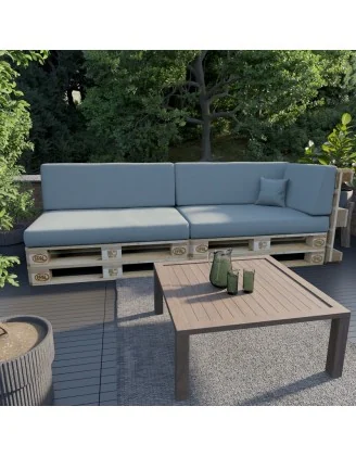 Cuscino di Seduta per Pallet 120x80x15 Blu