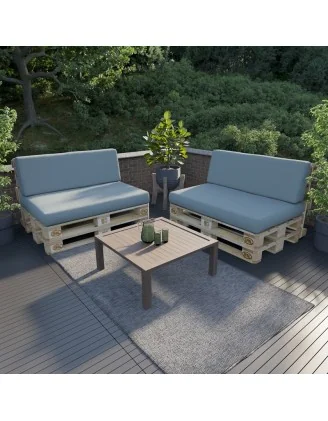 Cuscino di Seduta per Pallet 120x80x15 Blu