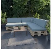 Cuscino di Seduta per Pallet 120x80x15 Blu Cuscino di Seduta per Pallet 120x80x15 Blu