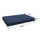 Set di 8 Cuscini per Pallet 120x80 + 120x40 Blu Scuro Set di 8 Cuscini per Pallet 120x80 + 120x40 Blu Scuro