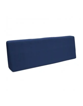 Cuscino Schienale per Pallet 120x40x20/10 Blu Scuro