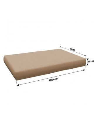 Copricuscino 120x80 cm per seduta pallet, Beige