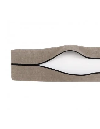 Set 2 copricuscini per pallet: seduta 120x80 + schienale 120x40 cm, Beige