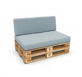 Copricuscino 120x40 cm per schienale pallet, Blu Copricuscino 120x40 cm per schienale pallet, Blu