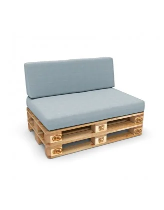 Copricuscino 120x40 cm per schienale pallet, Blu