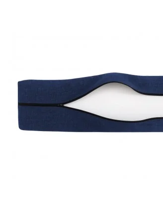 Set 2 copricuscini per pallet: seduta 120x80 + schienale 120x40 cm, Blu Scuro