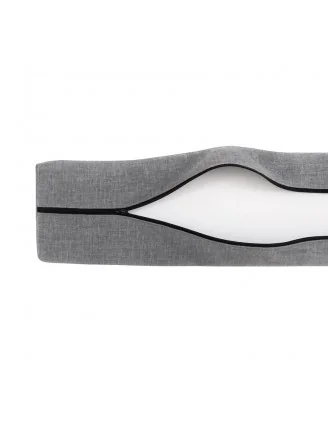 Copricuscino 60x40 cm per cuscino laterale pallet, Grigio