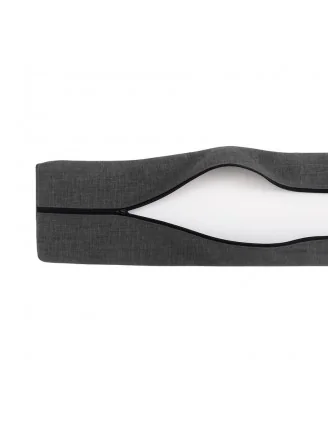 Set 2 copricuscini per pallet: seduta 120x80 + schienale 120x40 cm, Antracite
