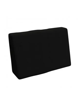 Copricuscino 60x40 cm per cuscino laterale pallet, Nero