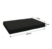 Copricuscino 120x80 cm per seduta pallet, Nero Copricuscino 120x80 cm per seduta pallet, Nero