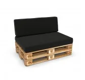 Copricuscino 120x80 cm per seduta pallet, Nero Copricuscino 120x80 cm per seduta pallet, Nero