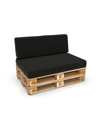 Copricuscino 120x80 cm per seduta pallet, Nero