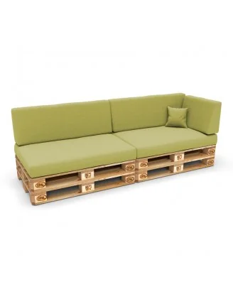 Copricuscino 60x40 cm per cuscino laterale pallet, Lime