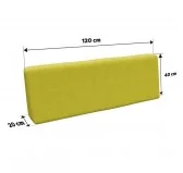 Copricuscino 120x40 cm per schienale pallet, Lime