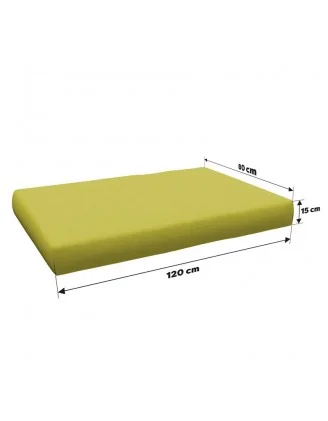 Copricuscino 120x80 cm per seduta pallet, Lime