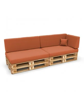 Copricuscino 60x40 cm per cuscino laterale pallet, Arancione