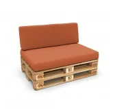 Copricuscino 120x40 cm per schienale pallet, Arancione