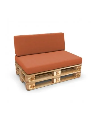 Copricuscino 120x40 cm per schienale pallet, Arancione