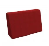 Copricuscino 60x40 cm per cuscino laterale pallet, Rosso