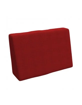 Copricuscino 60x40 cm per cuscino laterale pallet, Rosso