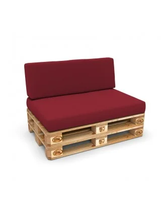 Copricuscino 120x40 cm per schienale pallet, Bordeaux