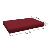 Copricuscino 120x80 cm per seduta pallet, Bordeaux