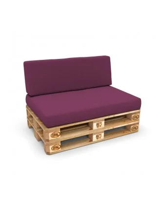 Copricuscino 120x40 cm per schienale pallet, Viola