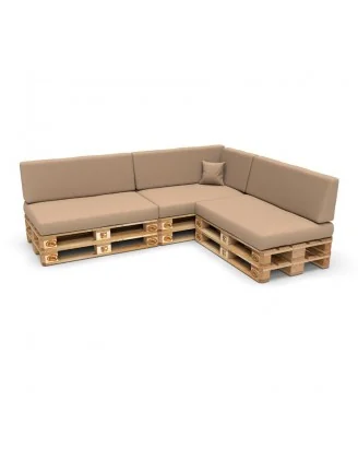 Copricuscino decorativo 40x40 cm per cuscino pallet, Beige