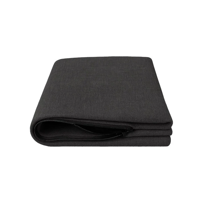 Copricuscino cuscino decorativo 40x40 Antracite