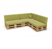 Copricuscino decorativo 40x40 cm per cuscino pallet, Lime