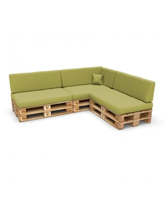 Copricuscino decorativo 40x40 cm per cuscino pallet, Lime