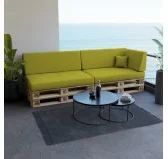 Copricuscino decorativo 40x40 cm per cuscino pallet, Lime