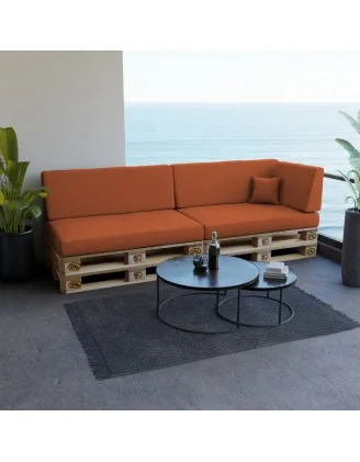 Copricuscino decorativo 40x40 cm per cuscino pallet, Arancione