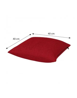 Copricuscino decorativo 40x40 cm per cuscino pallet, Rosso