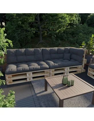 Cuscino Decorativo per Pallet e per Divano da Giardino, 40x40 cm, Antracite