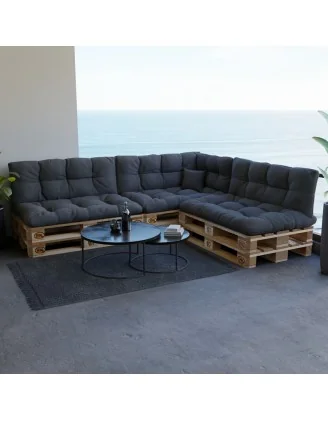 Cuscino Decorativo per Pallet e per Divano da Giardino, 40x40 cm, Antracite
