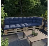 Cuscino Decorativo per Pallet e per Divano da Giardino, 40x40 cm, Blu Scuro Cuscino Decorativo per Pallet e per Divano da Giardino, 40x40 cm, Blu Scuro