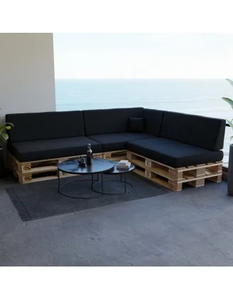 Cuscino Decorativo per Pallet e per Divano da Esterno, 40x40 cm, Nero